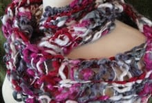Spring Vine Infinity Scarf