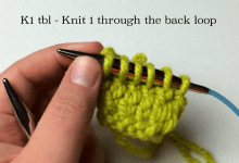 Knit 1 through back loop