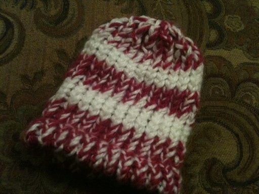 Banded Beanie with Decreased Crown