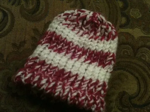 Banded Beanie with decreased crown