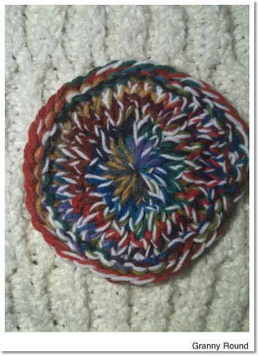 Loom Knit Granny Round Pattern