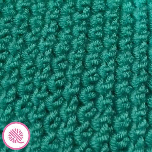 sisal and seagrass: seagrass stitch closeup