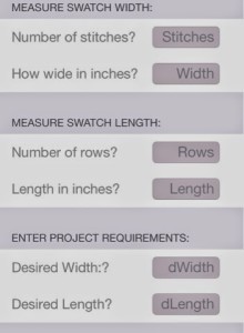 swatch and cast-on calculator