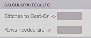 swatch and cast-on calculator