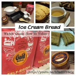 baking video tutorials - ice cream bread
