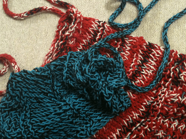 loom knit mesh bag - goodknitkisses