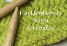 Flat Herringbone Stitch