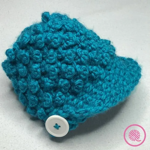 baby bobble button newsboy hat