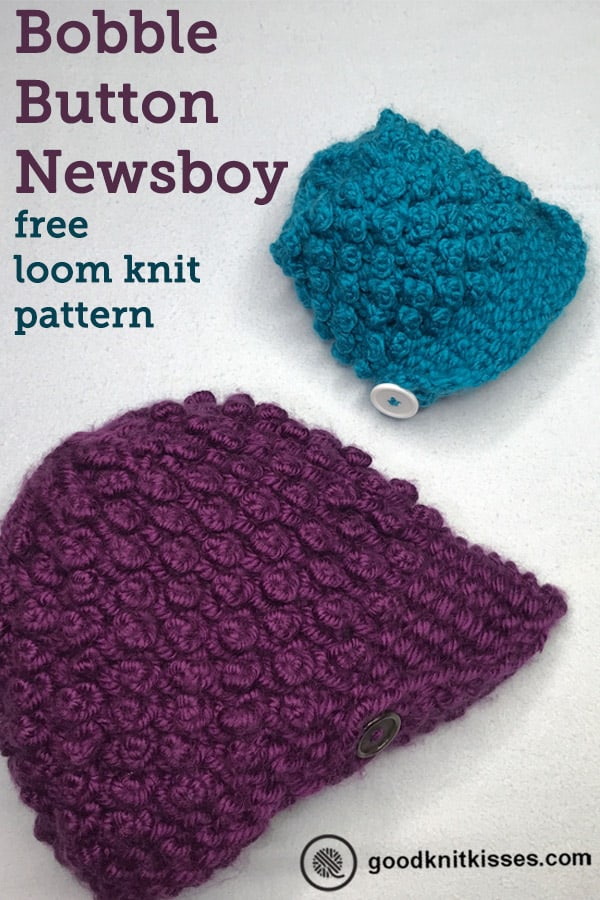 bobble button newsboy hat pin image