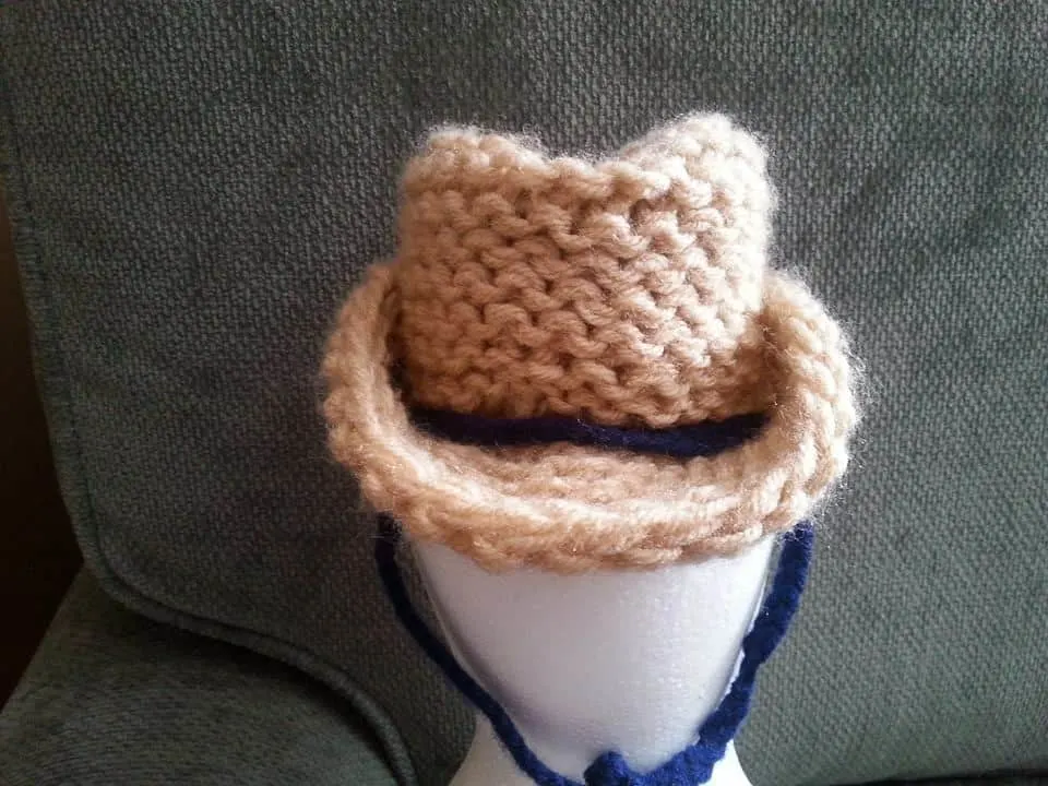 Loom Knit Cowboy Hat