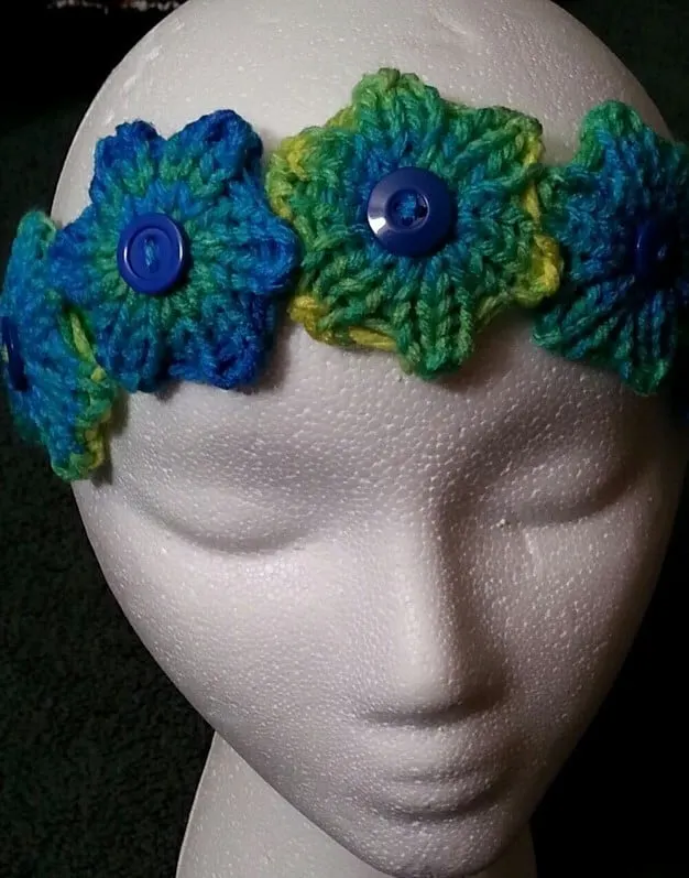 Quick Knit Flower Headband