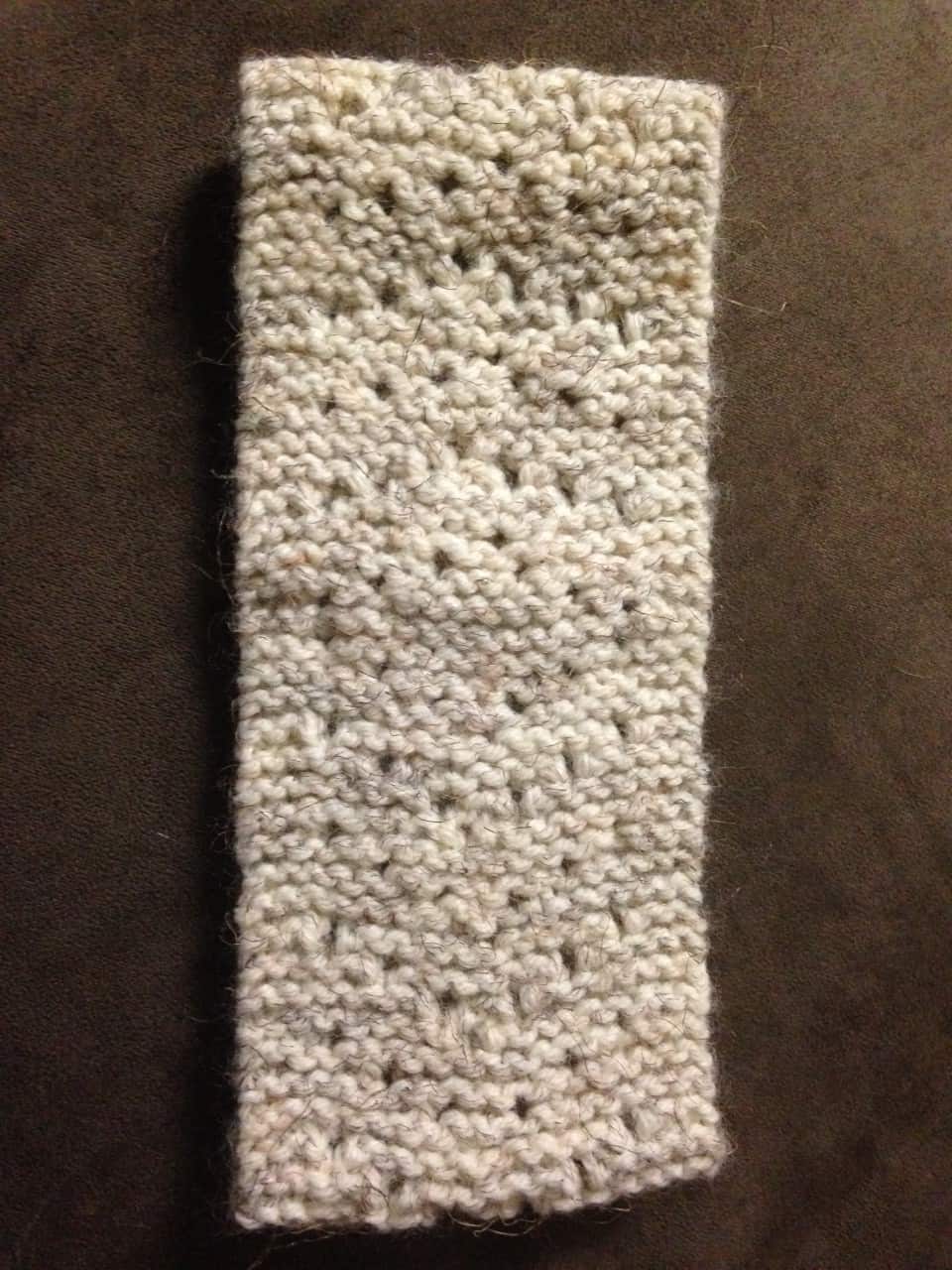 Chevron Ear Warmer Needle Knit GoodKnit Kisses