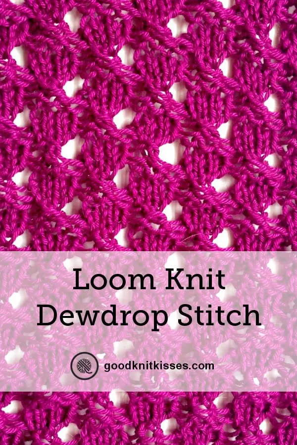 Dewdrop Stitch variation Pin Image closeup