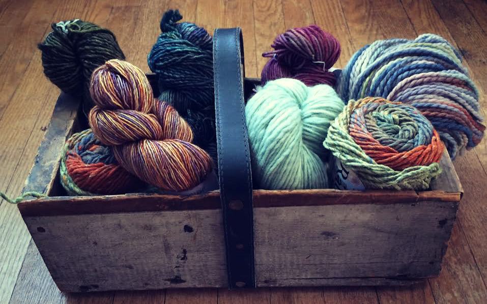 basket of yarn
