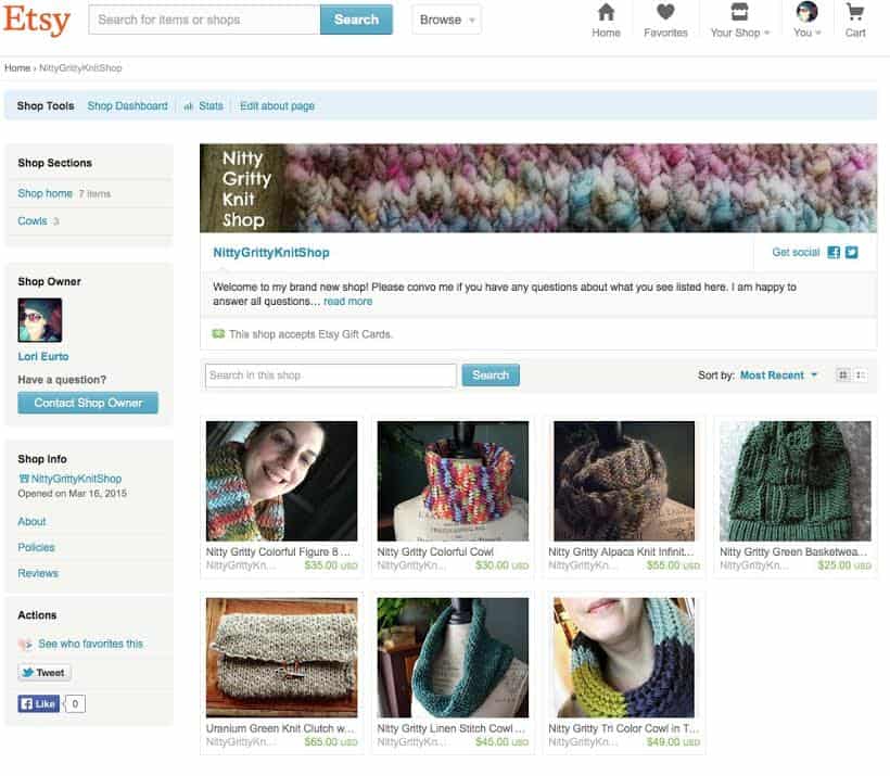 Start an Etsy Knitting Shop