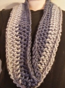 Diamond Lace Stitch Infinity Scarf