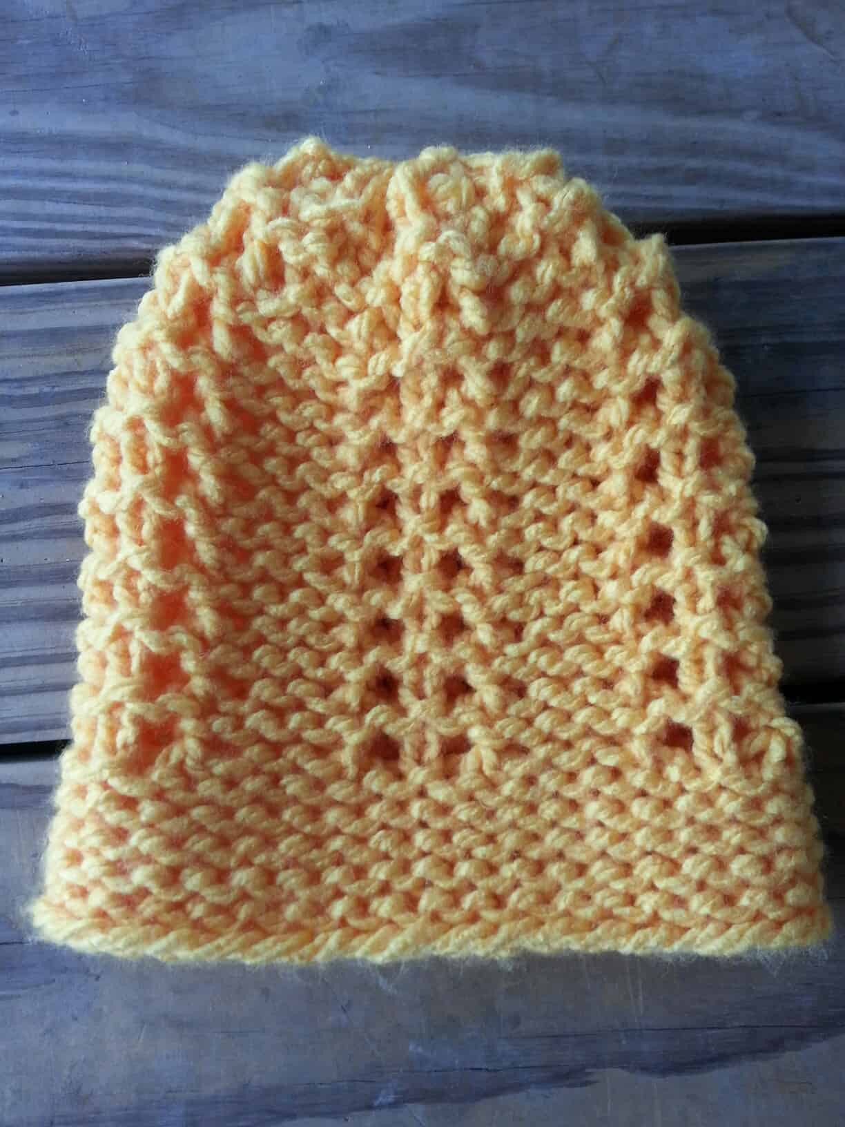 Feather Stitch and Hat | Loom Knit
