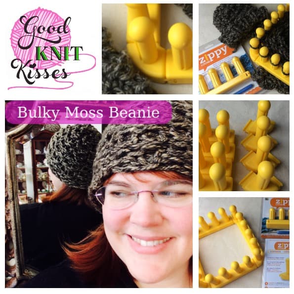 Zippy Loom Hat | Bulky Moss Beanie