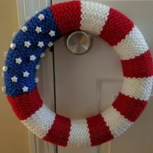Front of American Flag Wreath