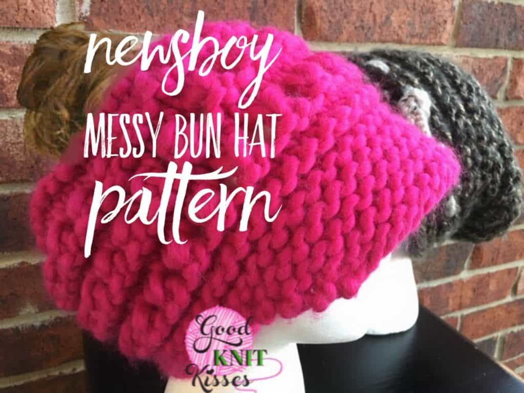 Newsboy Messy Bun Hat