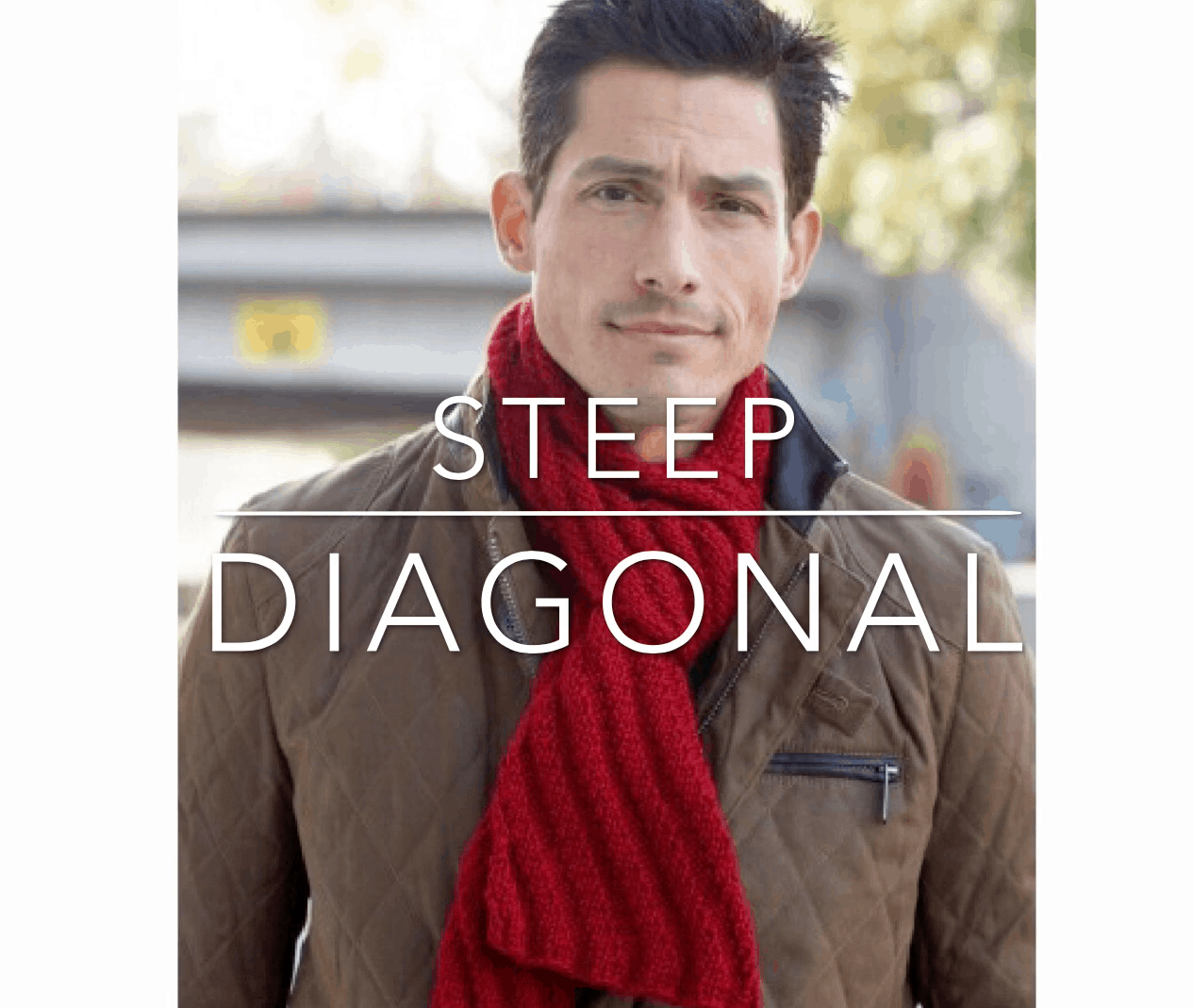 Steep Diagonal Men's Scarf