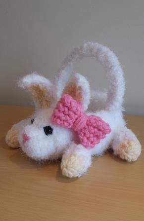 Bunny Easter Basket Loom Knit