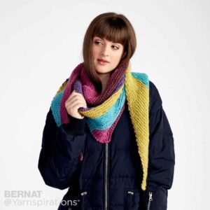 Bernat Pop! Knit Triangle Shawl