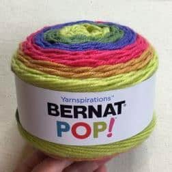 Bernat Pop! Knit Triangle Shawl
