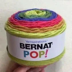 Bernat Pop! Knit Triangle Shawl