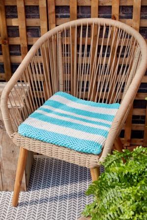 Loom Knit Seat Cushion