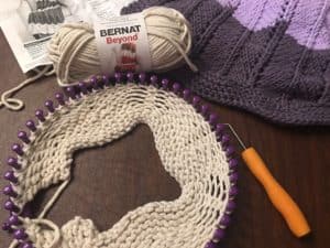 Loom Knit Ripple and Ridge Afghan