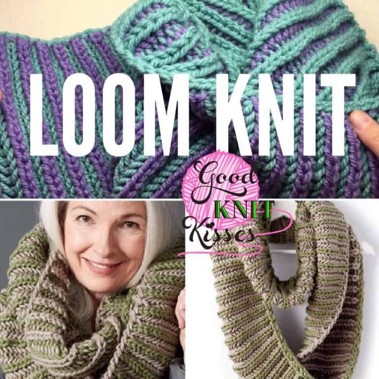 How to Loom Knit a Brioche Stitch Scarf (DIY Tutorial) 