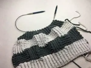 Box Stitch Knit Hat