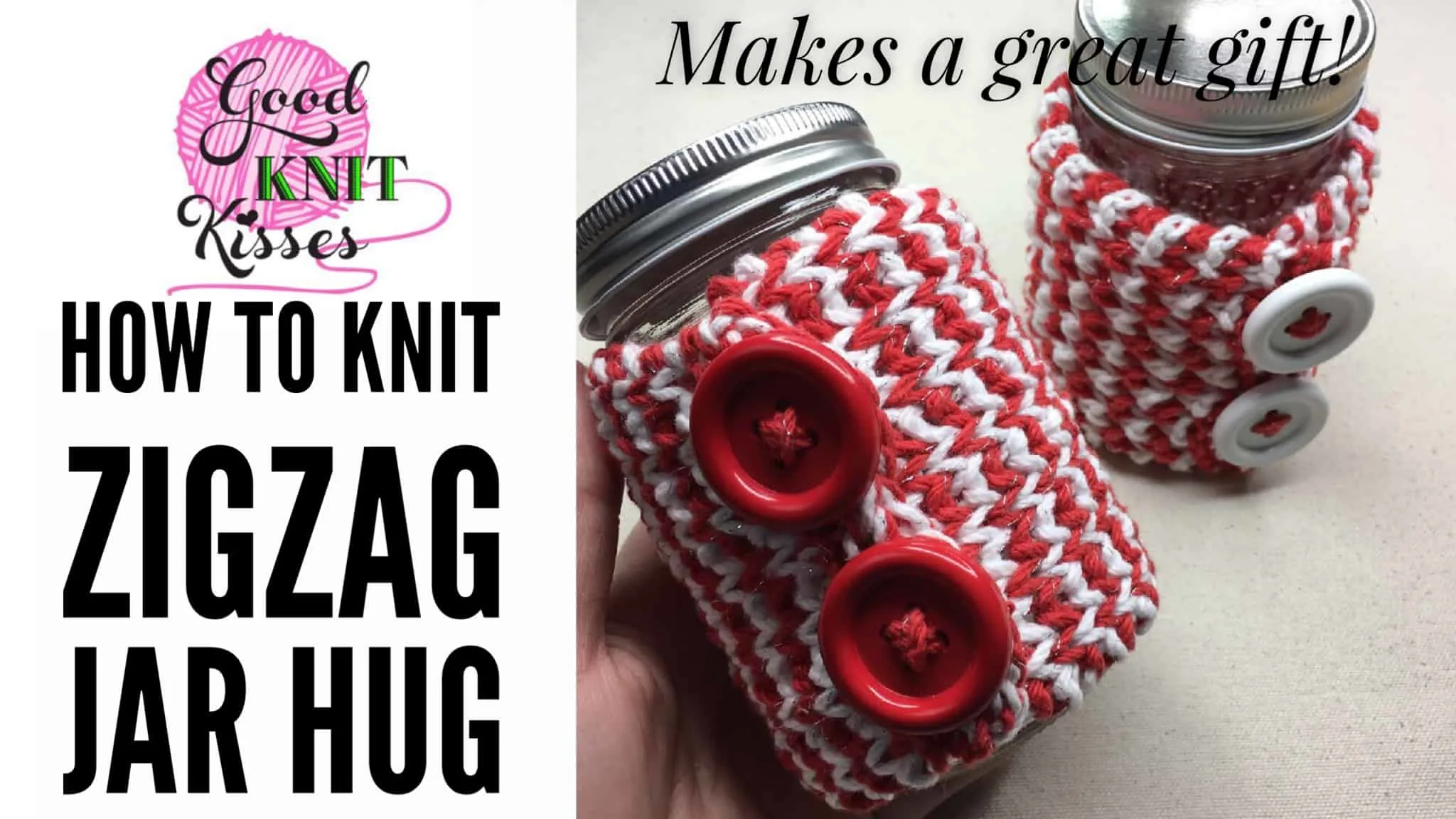 zigzag mug hug and jar hug gift set