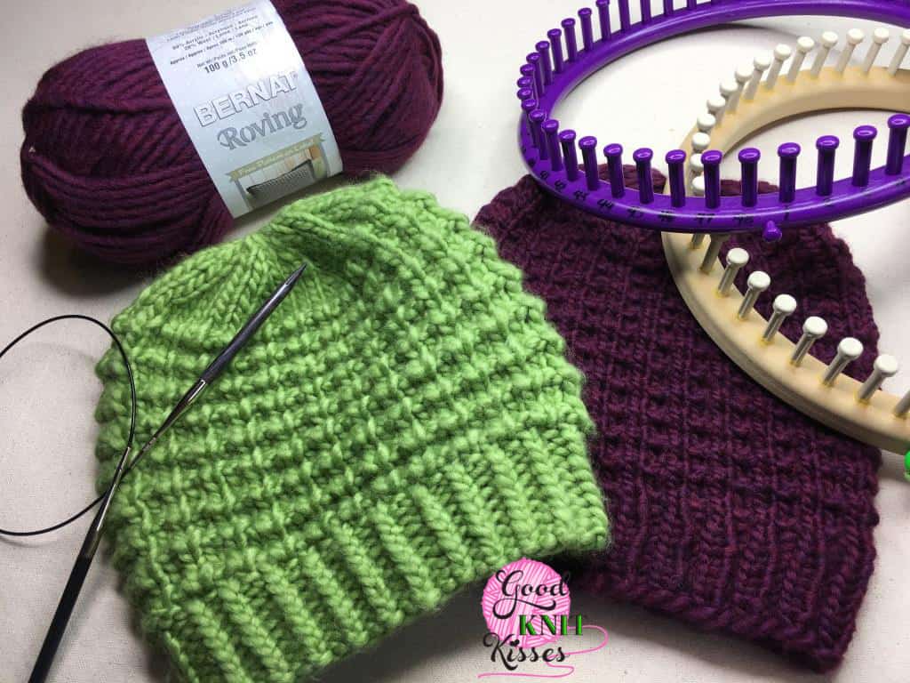 Easy Going Loom Knit Hat GoodKnit Kisses