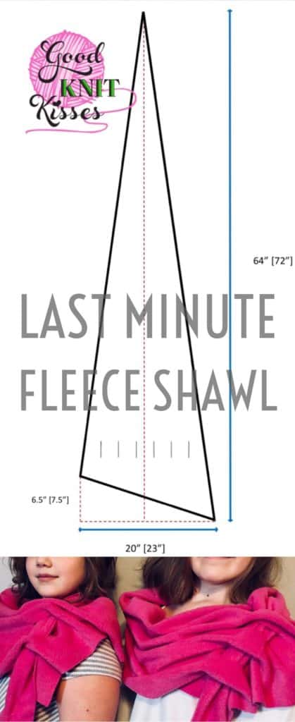 Last Minute Fleece Shawl https://www.goodknitkisses.com/last-minute-fleece-shawl/ Need a fast gift? Make this trendy & stylish fleece shawl super quick with GoodKnit Kisses' easy tutorial. #goodknitkisses #lastminutefleeceshawl #fleece #lastminutegift #fleeceshawl