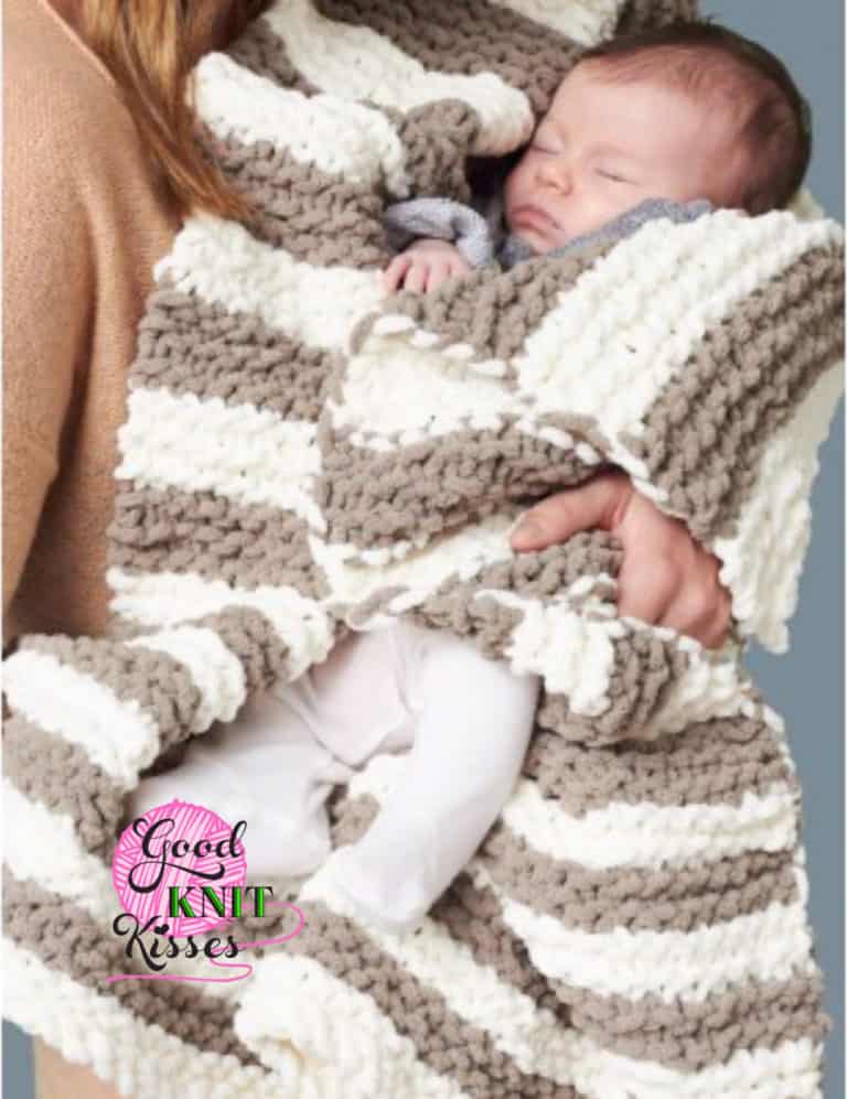 In A Wink Baby Blanket Yarnspirations GoodKnit Kisses