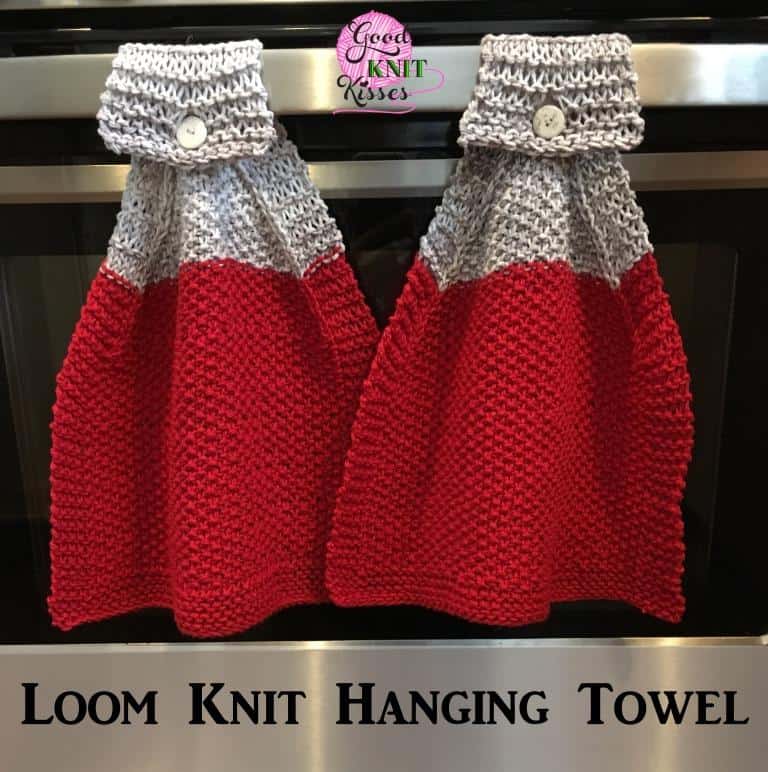 Loom Knit Hanging Kitchen Towel