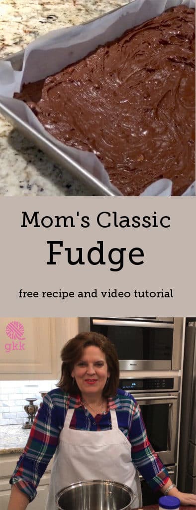 Come on over to the ranch and join Mom as she shows us how to make her classic Million Dollar Fudge https://www.goodknitkisses.com/million-dollar-fudge/ #goodknitkisses #chocolatefudge #milliondollarfudge #recipe #classicfudge