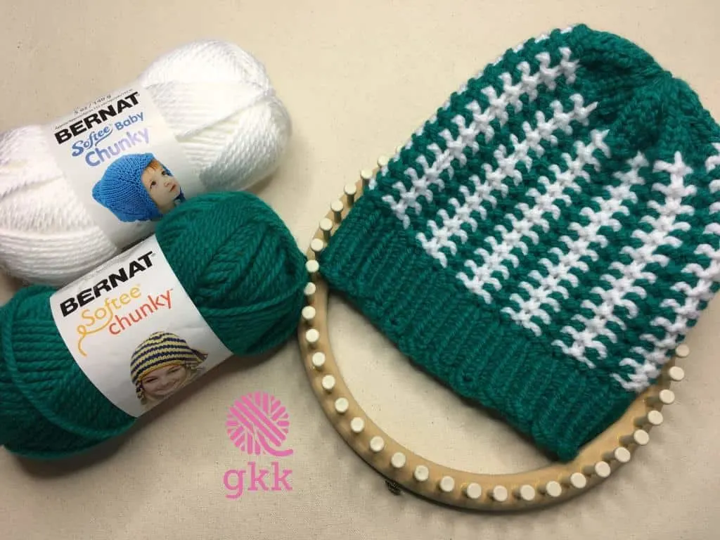 Chunky Double-Pom Hat - Knitting Board