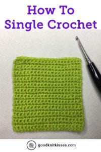 How to Crochet Single Crochet PIN Image