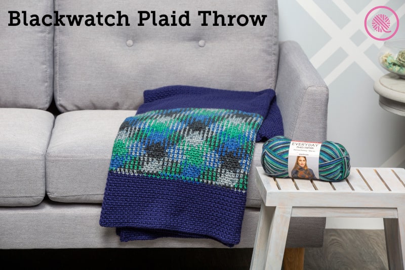 Easy Planned Pooling Afghan | Premier Everyday Plaid