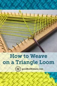 How To Weave on a Triangle Loom