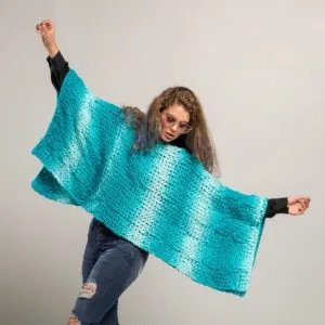 Shifting Poncho 7 balls 21”x50”