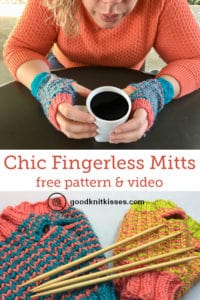 Chic Sheep Fingerless Mitts Pin Image