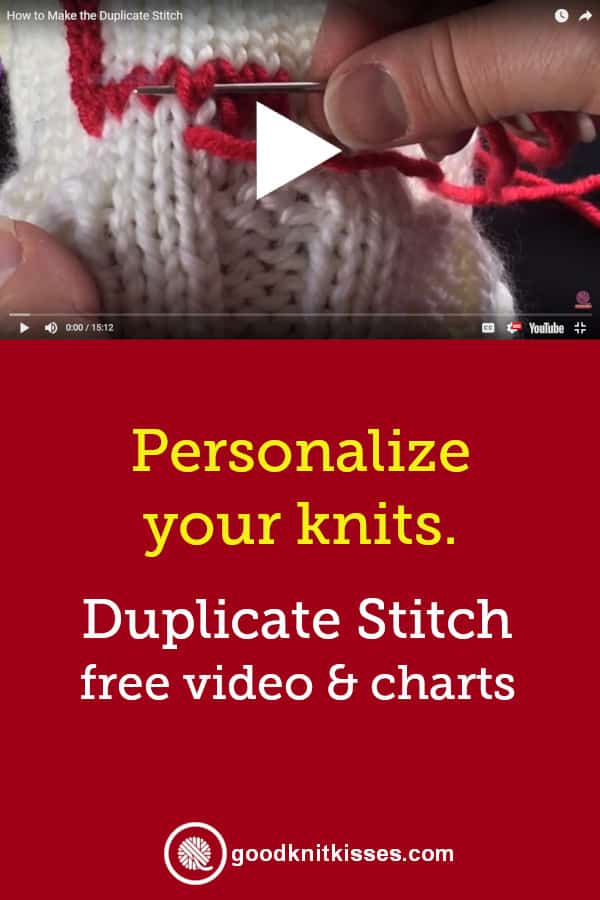 Duplicate Stitch Charts pin