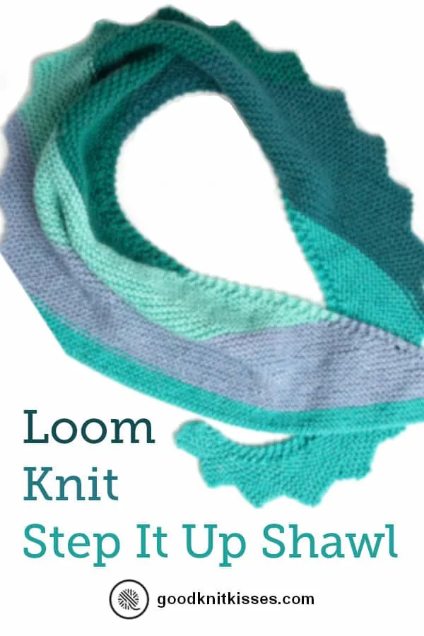 Loom Knit Shawl pin image