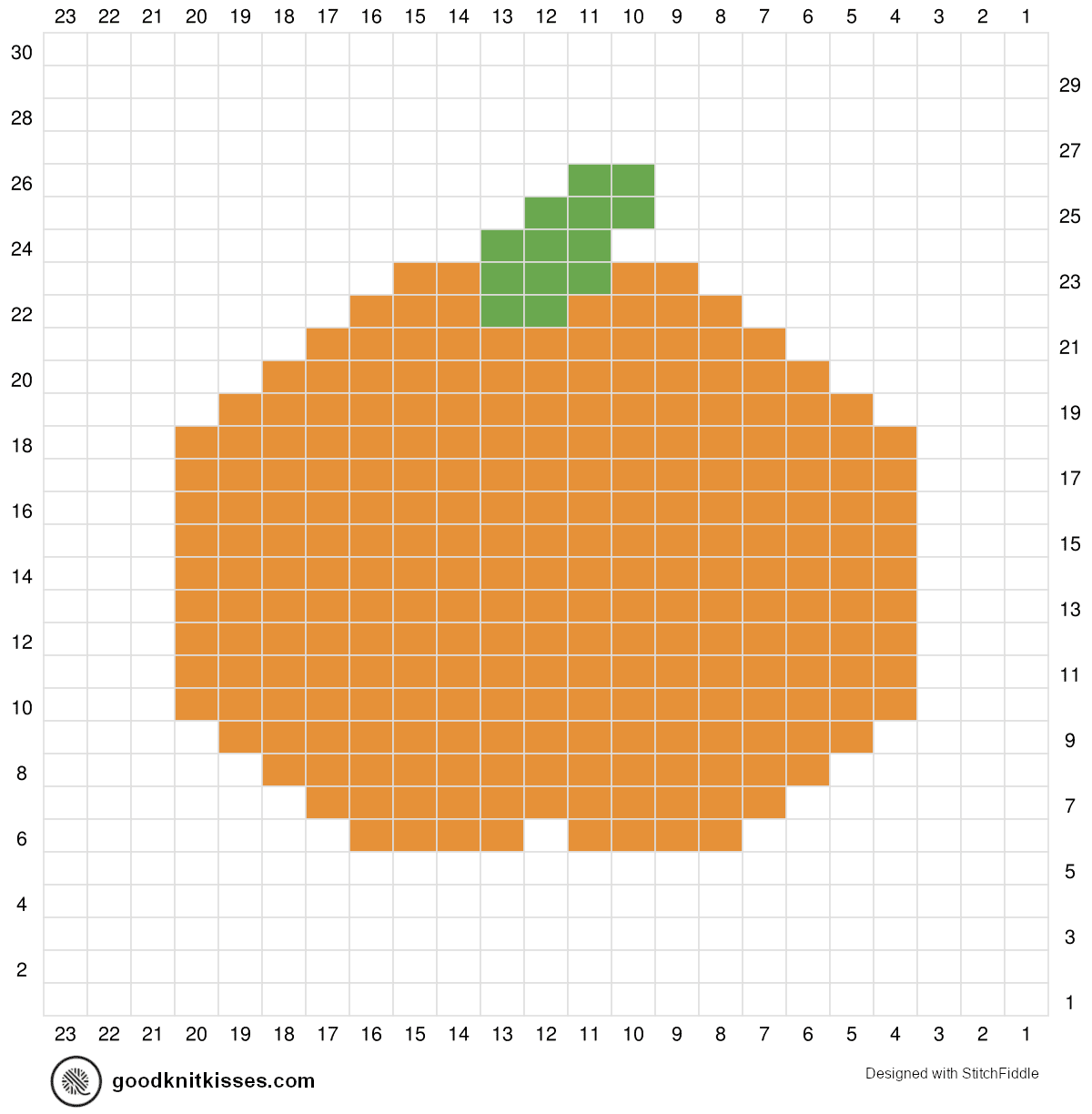 Pumpkin Knitting Chart
