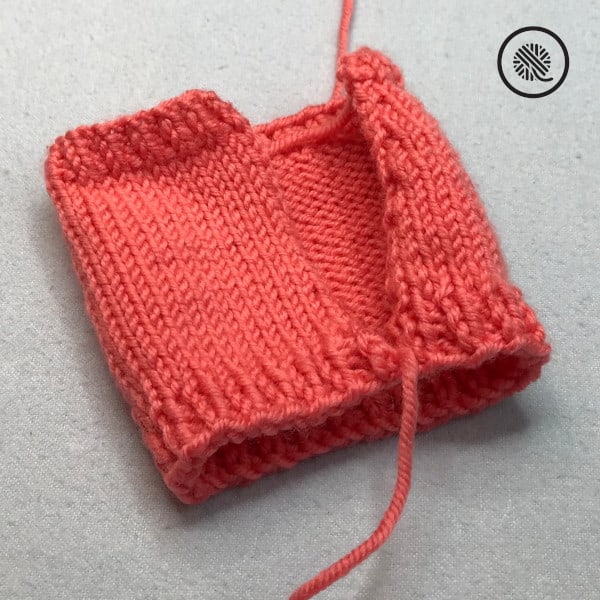 Basic Loom Knit Cup Cozy seaming