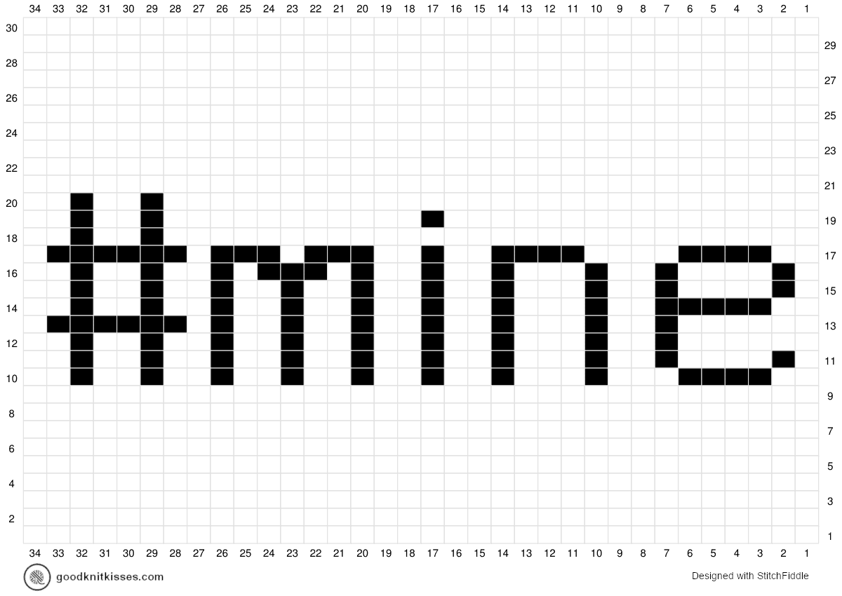 #mine knitting chart